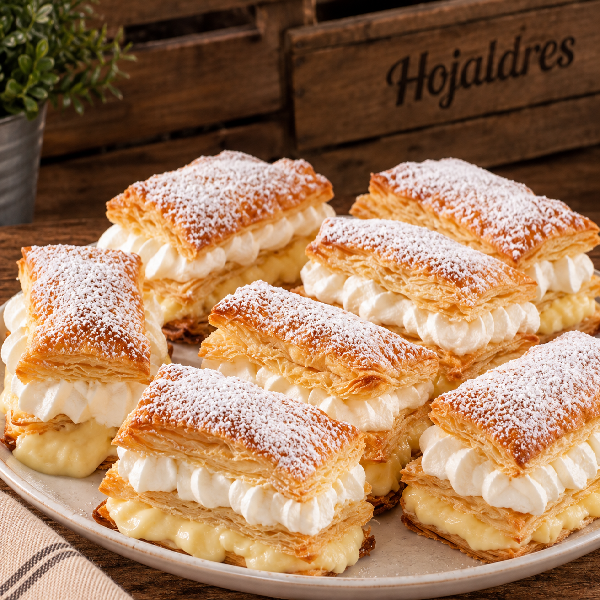 Hojaldre de crema